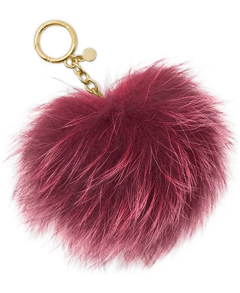 michael kors large pom pom|Michael Kors Lollipop Large Fur Pom Pom Key Charm .